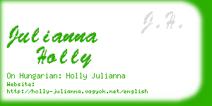 julianna holly business card